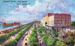 A view of the Grand Hotel des Bains, Lido, Venice, 1920s