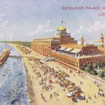 A view of the Hotel Excelsior, at the Lido Venice, 1920s