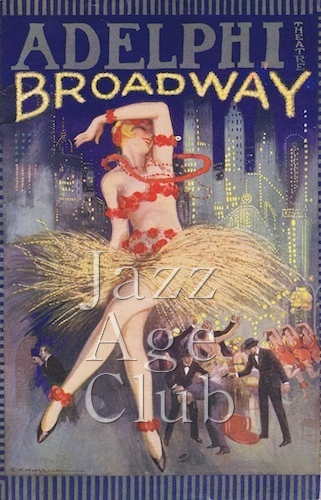 The Programme cover for Broadway at the Adelphi Theatre, London, 1927