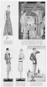 Contemporary fashions seen at the Lido, Venice in 1927Contemporary fashions seen at the Lido, Venice in 1927