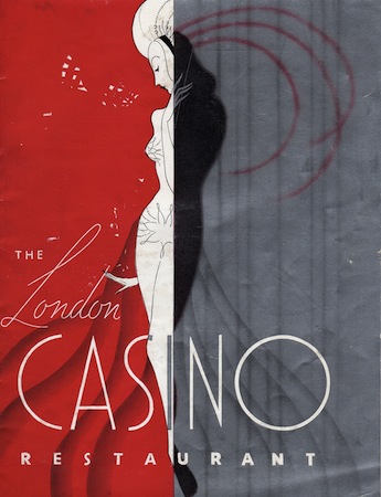 Programme cover for the London Casino
