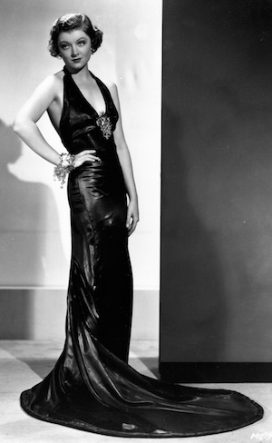 Myrna Loy wearing a Dolly Tree gown in The Thin Man