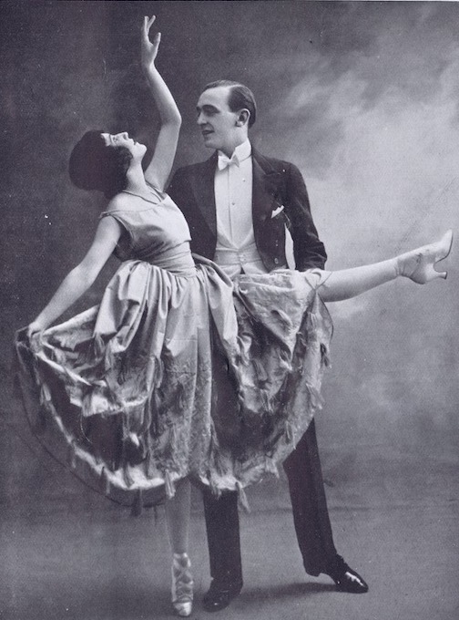 A portrait of the British dancing team of Moss and Fontana, 1920s