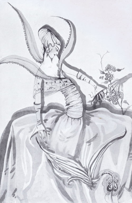 Artwork entitled 'Orchid' by Gladys Spencer Curling, 1927