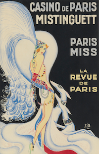 A poster design by Zig for the show Paris Miss at the Casino de Paris, 1929