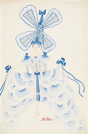 A costume design by Zig, 1920s