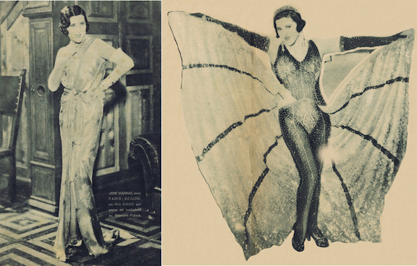 Jane Marnac in the film Paris-Beguin (1931) costumed by Zig