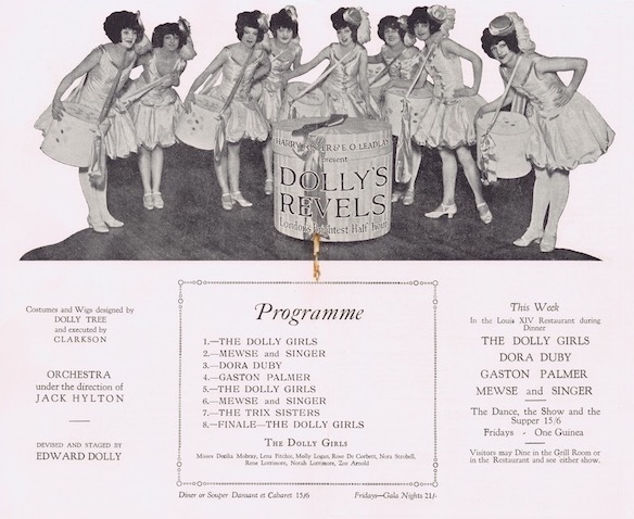 Dolly's Revels programme, May 1924
