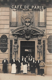 The entrance to the Cafe de Paris (taken from the internet)