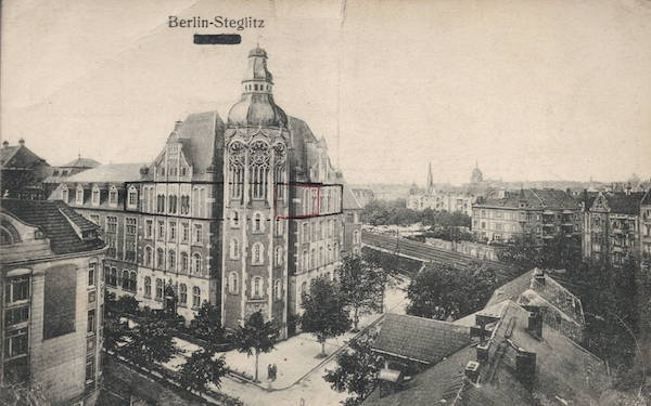 The apartment building at Steglitz where the Grube family lived in Berlin