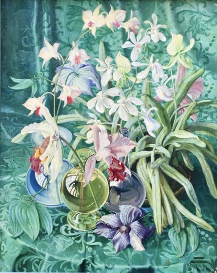 A still life painting by Fidi Grube, 1935