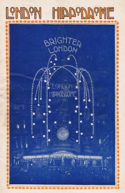 Programme for Brighter London at the London Hippodrome, 1923