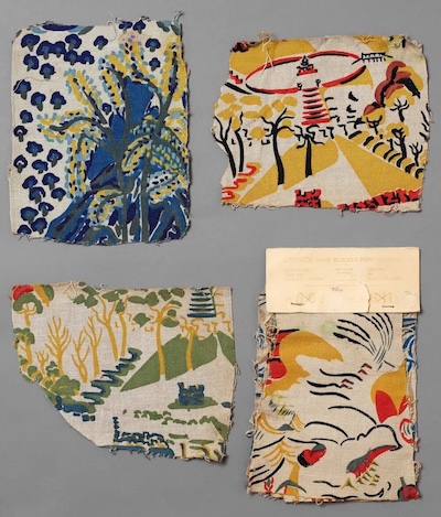 Sample swatches of Crysede silk 1920s (taken from the internet)