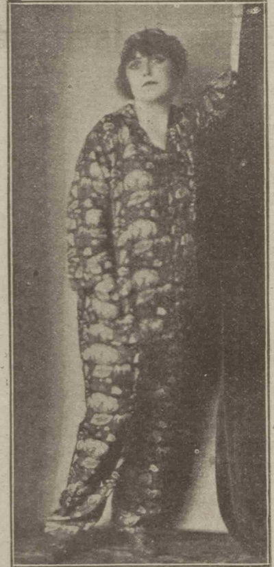 Dolly Tree in her pyjama creation from 1917